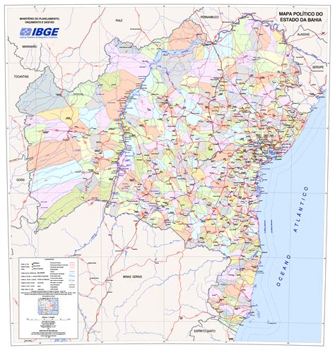 Mapas E Cartografia Mapa Pol Tico Do Estado Da Bahia