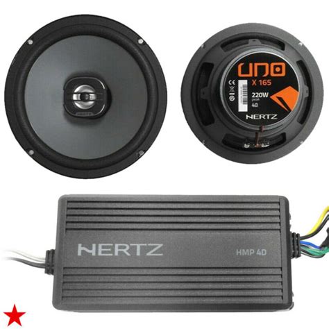 Harley Davidson Bike Electronics Hertz Amp Speaker Kit Hmp 4d 4ch