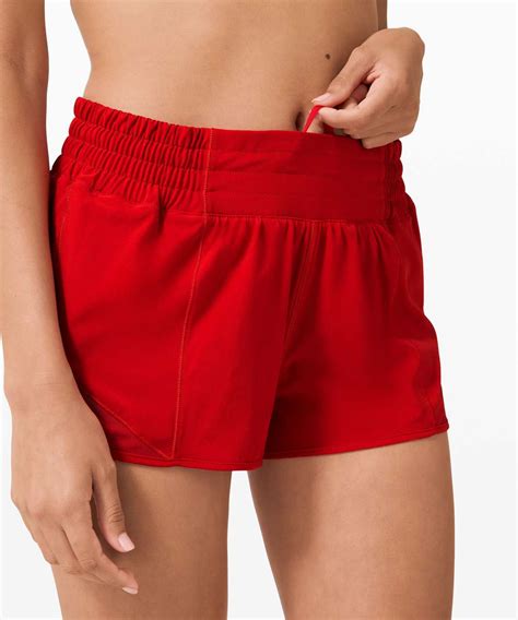 Lululemon Hotty Hot Short High Rise Dark Red Lulu Fanatics