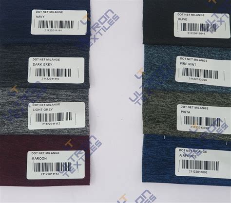 Plain 100 Polyester Dot Knit Melange Fabrics For T Shirts And Tops