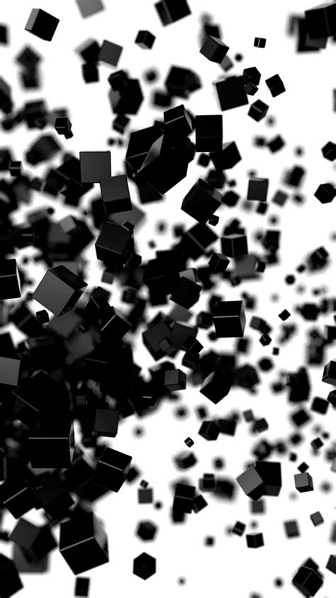 3D Black Cubes iPhone Wallpapers - Wallpaper Cave