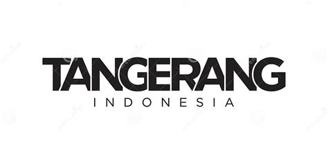 Tangerang In The Indonesia Emblem The Design Features A Geometric