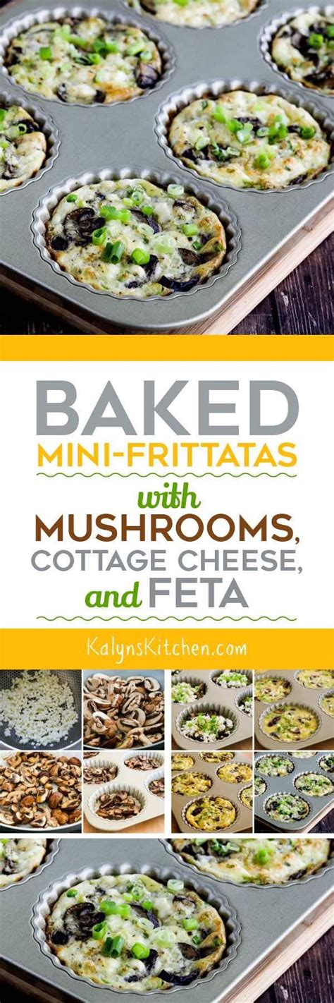 Baked Mini Frittatas With Mushrooms Cottage Cheese And Feta Video