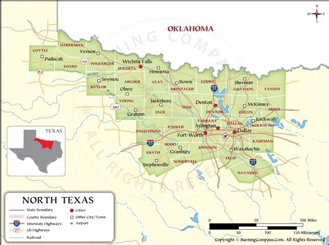 North Texas Map Map Of North Texas