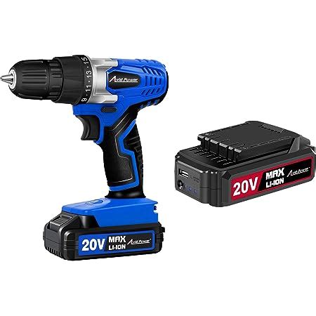 Amazon AVID POWER 20V MAX Lithium Lon Cordless Drill Set Bundle