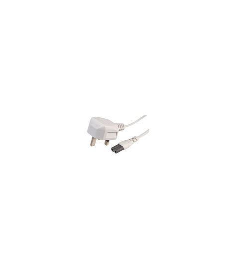 Pro Elec Pe Mains Power Cord With Fuse Mains Plug Uk To Iec