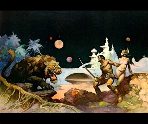 100 работ художника фантаста — Фрэнк Фазетта Frank Frazetta