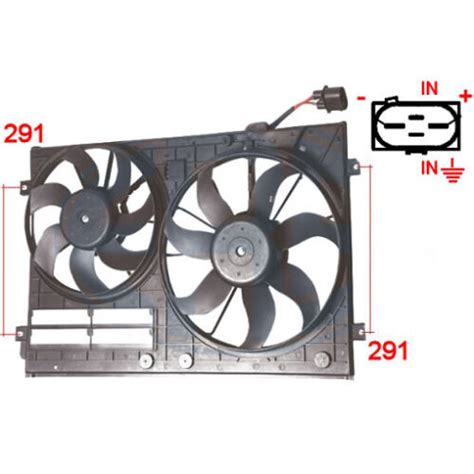 Fan Engine CVA335G 47394 GA200497 837 0028 1K0 121 207 J 9B9 GA200496