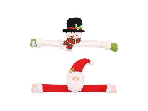 Cortina De Natal Fivela Conjunto De 2 Papai Noel Boneco De Neve