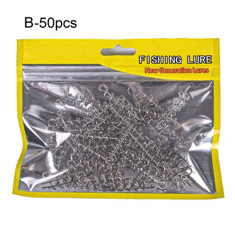 Huanledash 50Pcs Spring Lock Pins Stable Connector Metal Swivels Snap