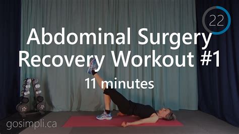 Post Abdominal Surgery Recovery Workout 1 C Section Recovery Workout