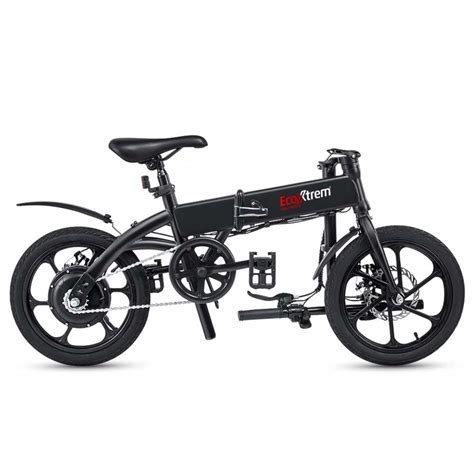 Bicicleta El Ctrica Plegable V W Ecoxtrem Negra Eco Ebike