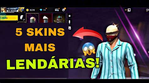 As Skins Mais Raras Do Free Fire Youtube