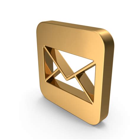 Gold Mail Icon PNG Images & PSDs for Download | PixelSquid - S119922331