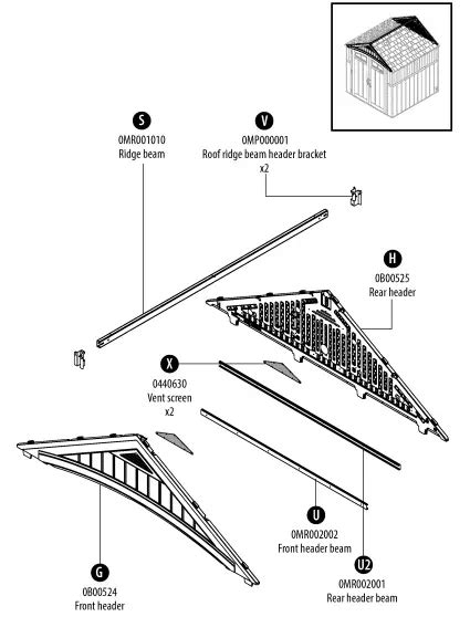 Craftsman Cmxrssc Ft X Ft Storage Shed Instruction Manual