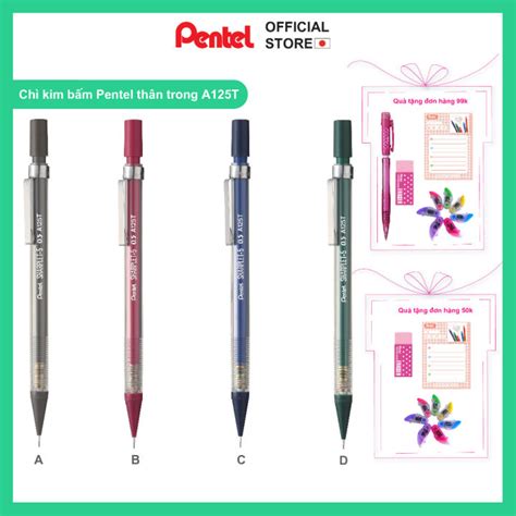 Bút Chì Kim Bấm Kỹ Thuật Nhật Bản Pentel Sharplet 5 Ngòi 0 5mm