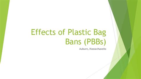 Effects of Plastic Bag Bans PBBs Auburn Massachusetts