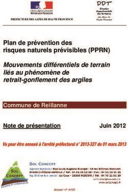 Plan De Pr Vention Des Risques Naturels Pr Visibles Pprn Mouvements