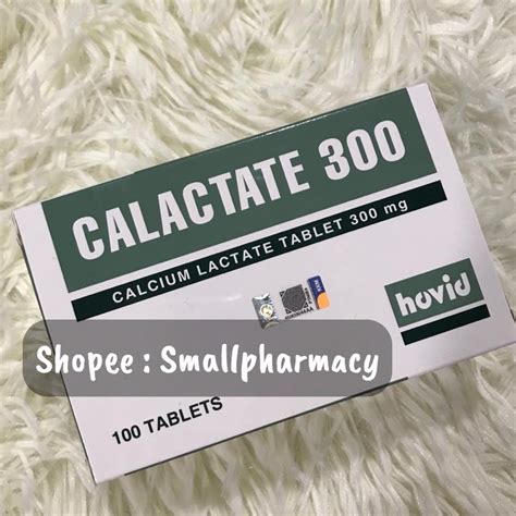 Hovid Calactate Calcium Lactate Box Mg X S Shopee Malaysia