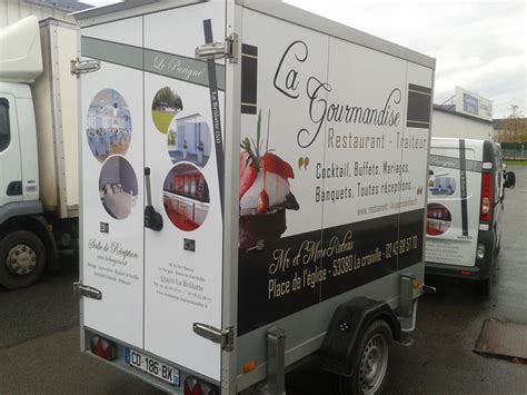 Soci T Id Pub Vitr Publicit Adh Sive Sur Camion Caisse