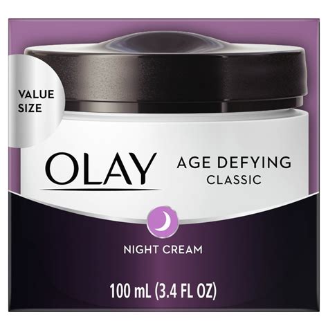 Olay Age Defying Classic Night Cream Face Moisturizer 3 4 Oz