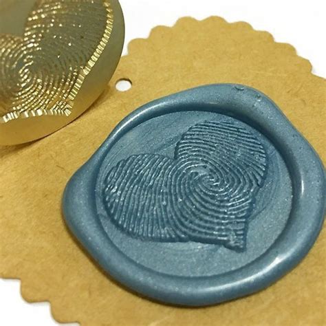 Fingerprint Heart Stamp Etsy