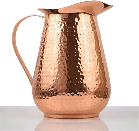 Amazon Artisans Anvil Copper Pitcher W Copper Handle Pure 100