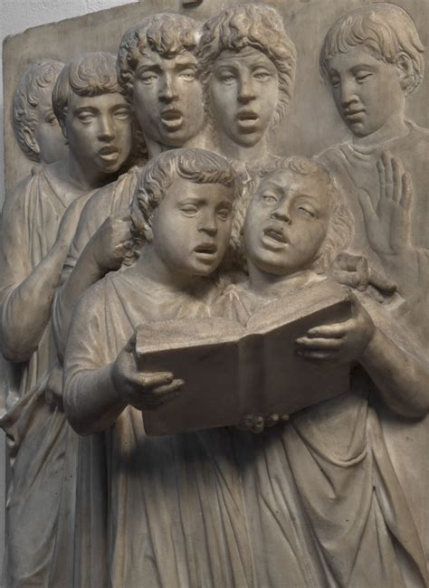 The Cantoria Ten Sculpted Marble Relief Panels By Luca Della Robbia