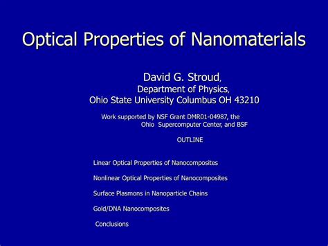 PPT - Optical Properties of Nanomaterials PowerPoint Presentation, free download - ID:1248213