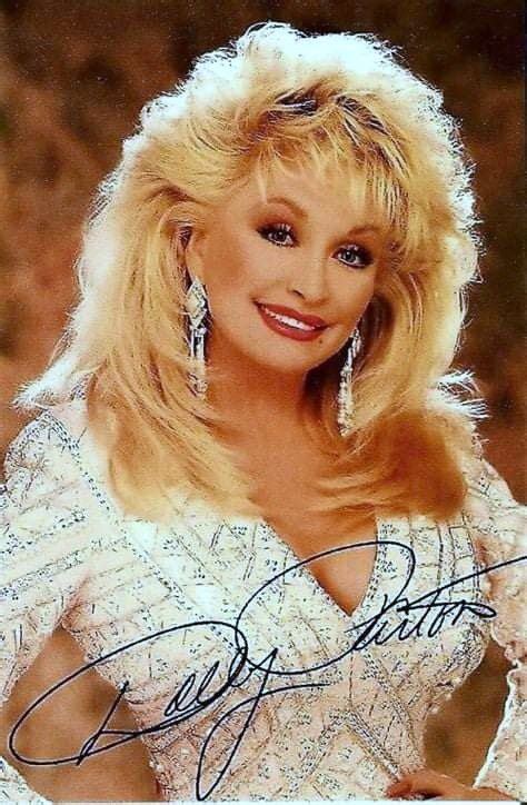 An Autographed Photo Of Dolly Parton From The Tv Show Dancing With The Stars