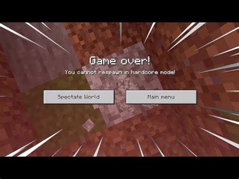 How To Play Hardcore Mode In Minecraft P E Bedrock Youtube