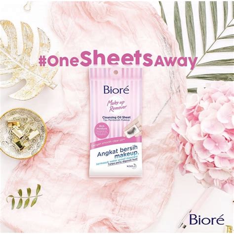 Jual Biore Makeup Remover Cleansing Oil Sheet 10s Shopee Indonesia