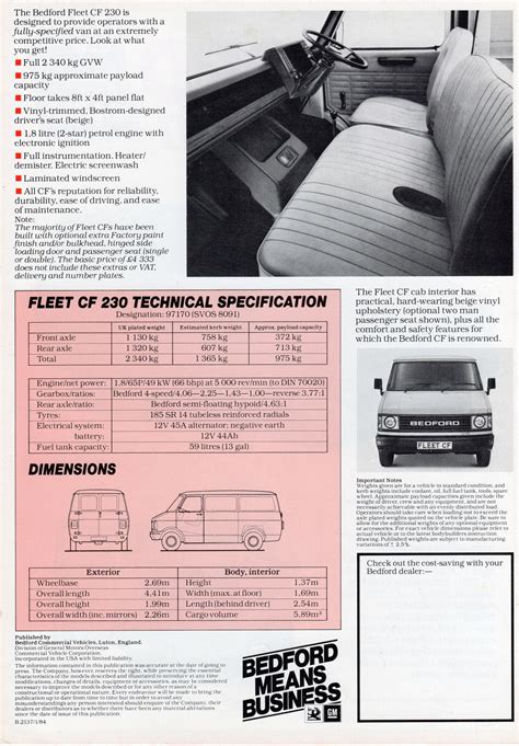 Cf Uk The Bedford Cf Van And Motorhome Site A Small Area Of The Web
