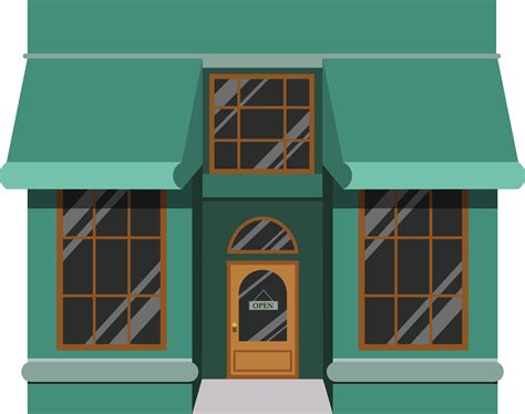 Vintage storefront.Classic building facade.Cafe building facade