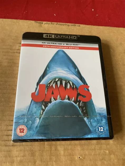 JAWS 4K UHD Blu Ray 45th Anniversary Edition NEW SEALED Steven