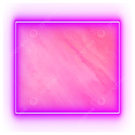 Roze Achtergrond Neon Frame Neon Frame Roze Achtergrond Neon Transparant Afbeelding Png Met