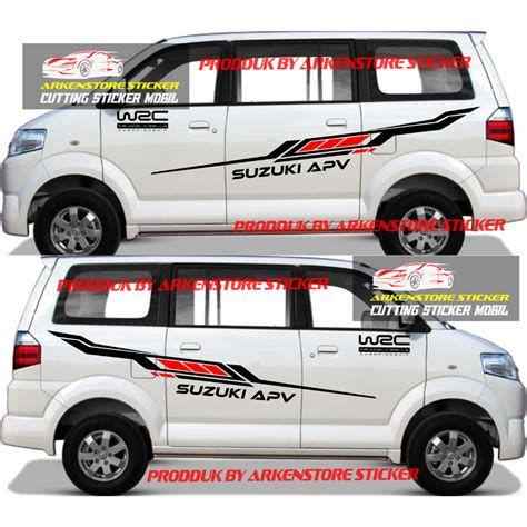 Striping Sticker Stiker Mobil Suzuki Apv Sticker Mobil Suzuki Apv Mini