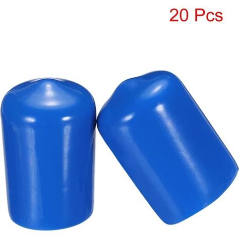 Lot de 20 embouts en caoutchouc vinyle PVC pour tuyaux filetés et ronds