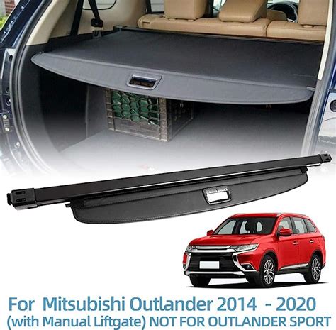 Vesul Retractable Rear Trunk Cargo Cover Fit For Mitsubishi Outlander