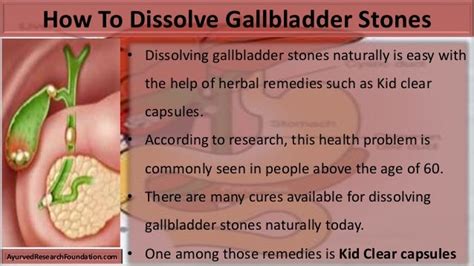 Dissolve Gallbladder Stones Naturally And Safely With Kid Clear Capsu