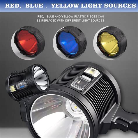 Super Bright Rechargeable Spotlight High Lumens Led Handheld