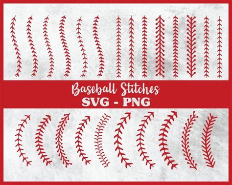 Baseball Svg Sport Svg Baseball Laces Svg Baseball Stitches Svg