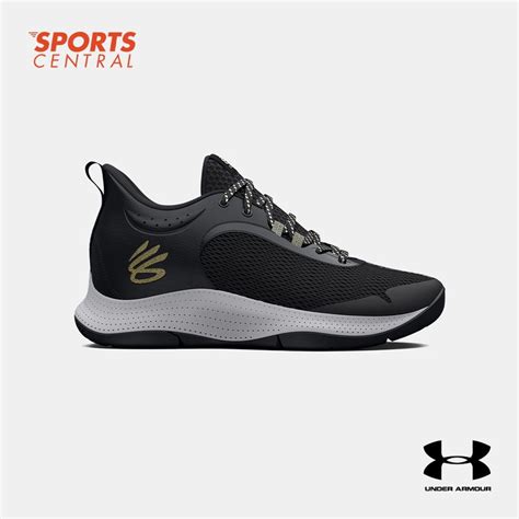 Under Armour Unisex Curry 3z6 Basketball Shoes 3025090 102 Jet Gray Black Metallic Gold