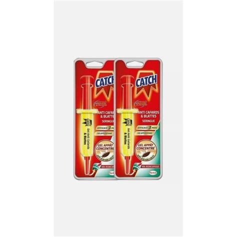 Catch Gel Insecticide Anti Cafards Et Blattes Seringue Gr Lot De