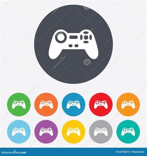 Joystick Sign Icon In Comic Style Gamepad Vector Cartoon Illustration