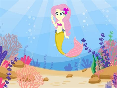 Fluttershy The Mermaid 3 Edit By Theemperorofhonor On Deviantart