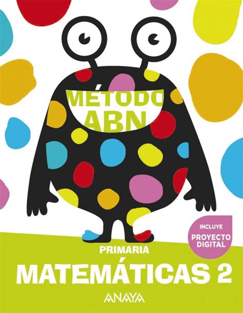 Matemáticas ABN 2 Anaya Libros de texto Dideco