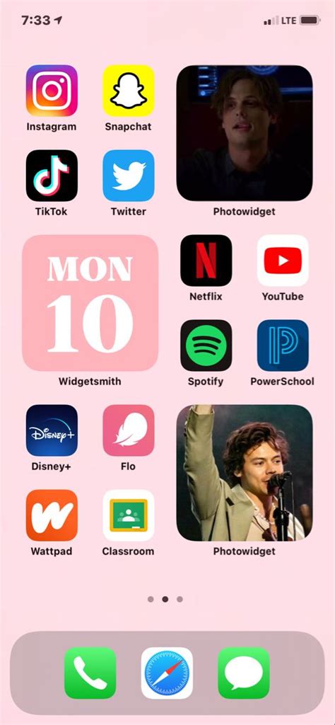 Homescreen Inspo Instagram And Snapchat Iphone Layout Homescreen