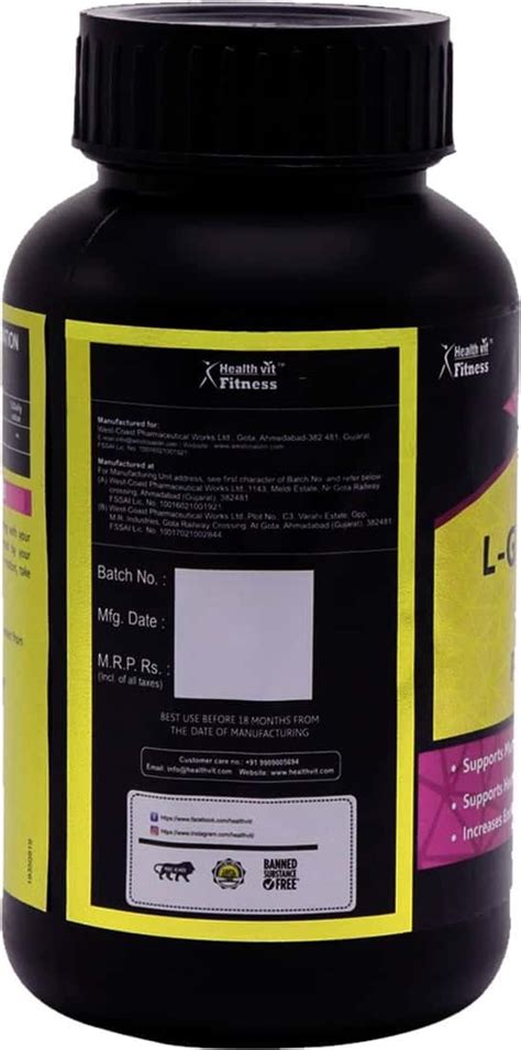 Buy Healthvit Fitness L Glutamic Acid Powder Unflavoured 100gm Online And Get Upto 60 Off At