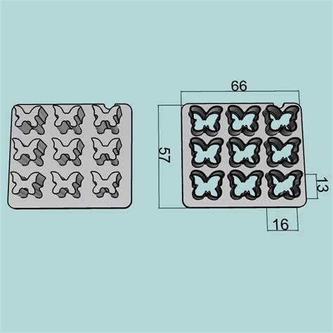 Archivo Stl Sprikles Cortante Miniaturas Mariposas Idea De